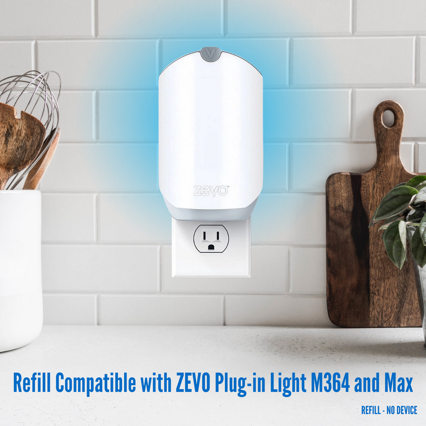 8 Refill Cartridge Compatible with ZEVO Plug-in Light M364 M364A and Max, Replacement 100% Fit Non-Toxic (8 Pack)