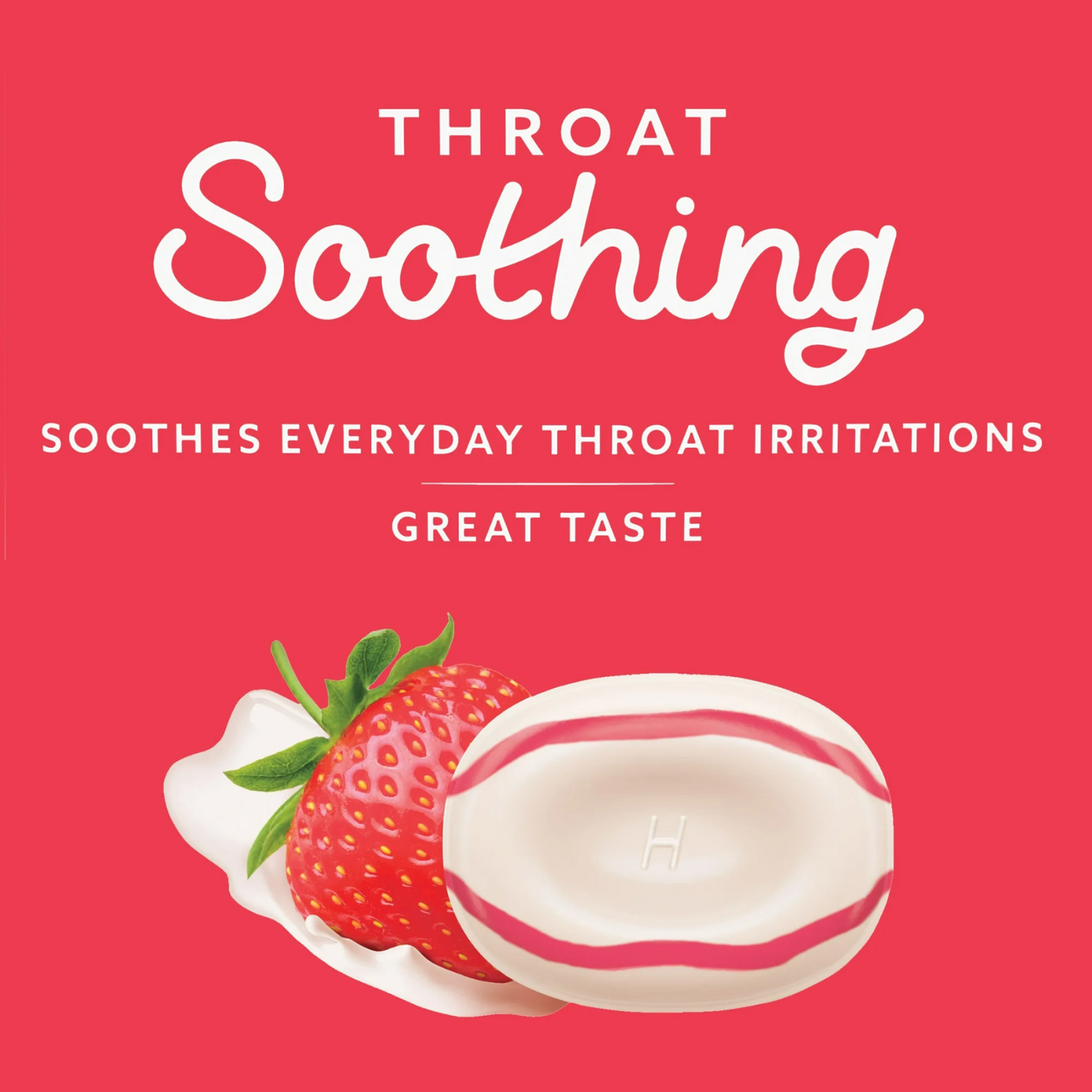 Halls Throat Soothing Creamy Strawberry-Cough Drops for Throat (Formerly Fruit Breezers) 25ct (Pack of 1)